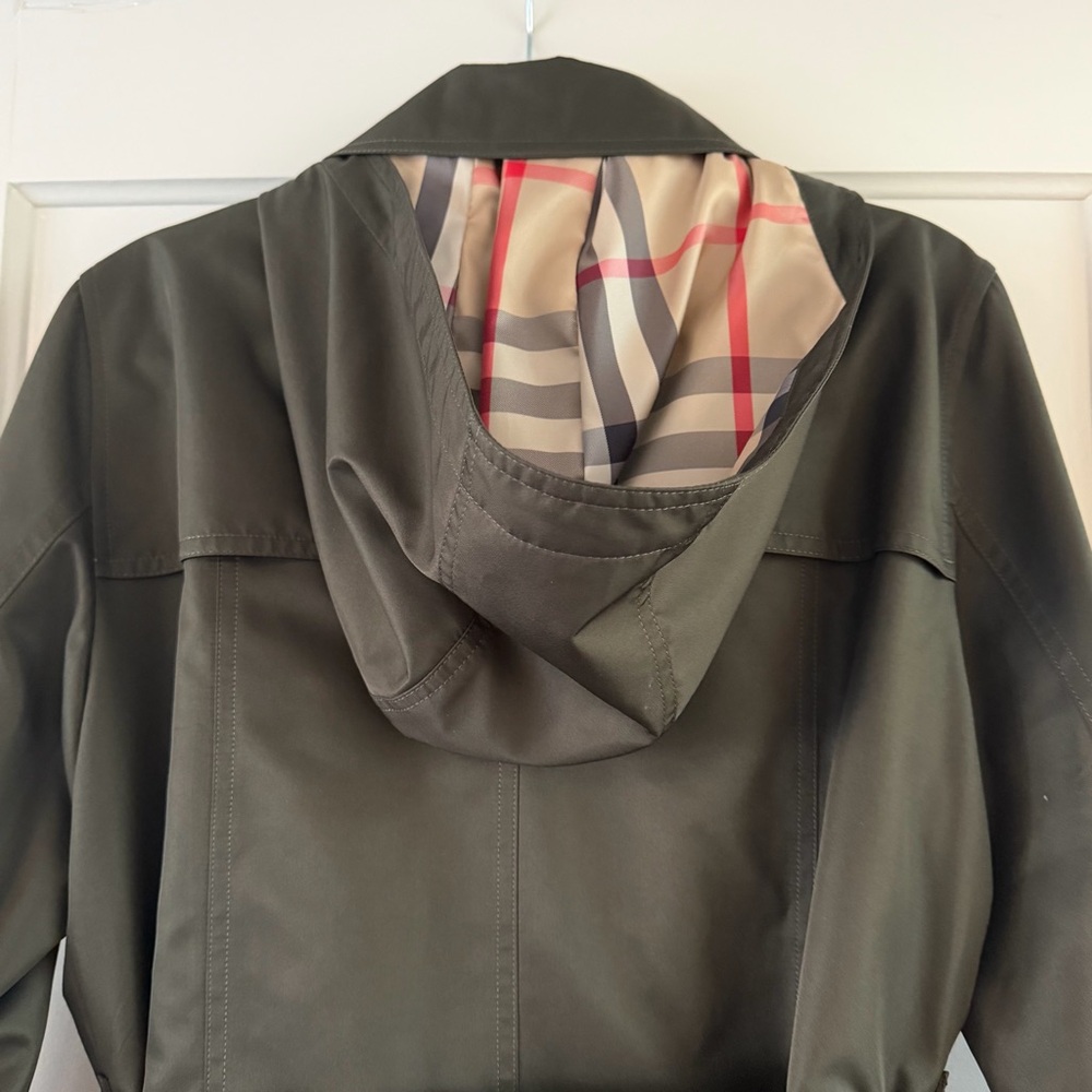 Burberry Walditch Olive Trench With Liner Size 10 EUC Classic Belted Trench - Picture 9 of 16